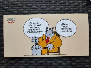 Le Chat - 3 cartons publicitaires AUDI